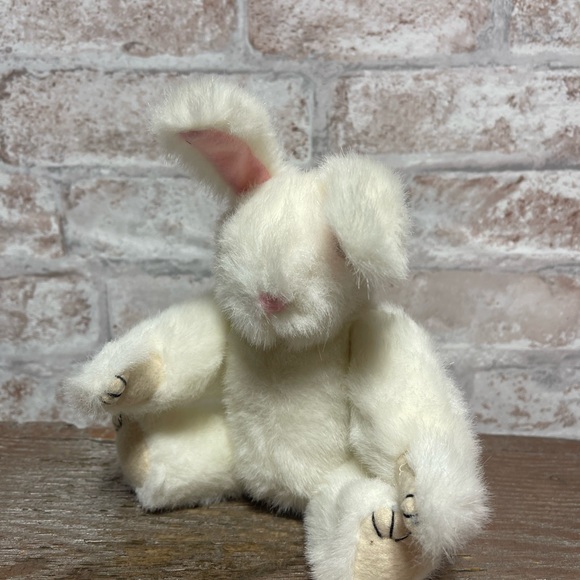 wangs | Toys | Wangs White Bunny Rabbit With Movable Limbs Plush Toy 8 ...